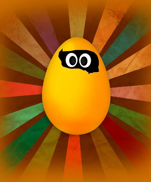 有趣的复活节彩蛋 — 图库照片