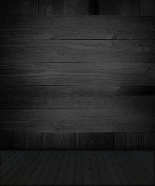 Interiérový design - černý pokoj — Stock fotografie