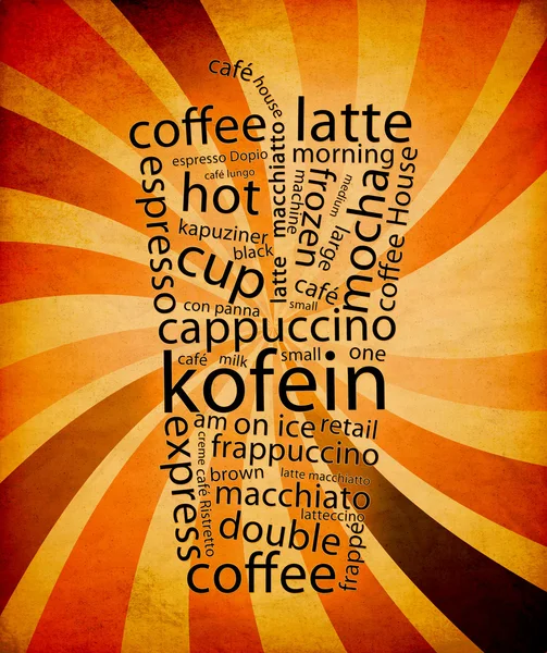 Kaffemeny — Stockfoto