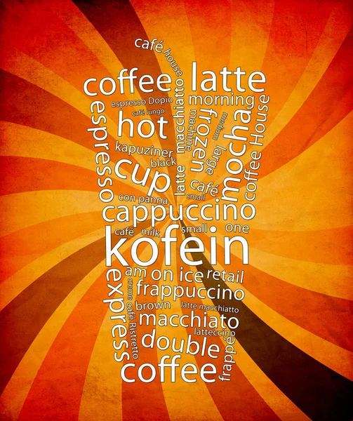 Kawa menu — Zdjęcie stockowe