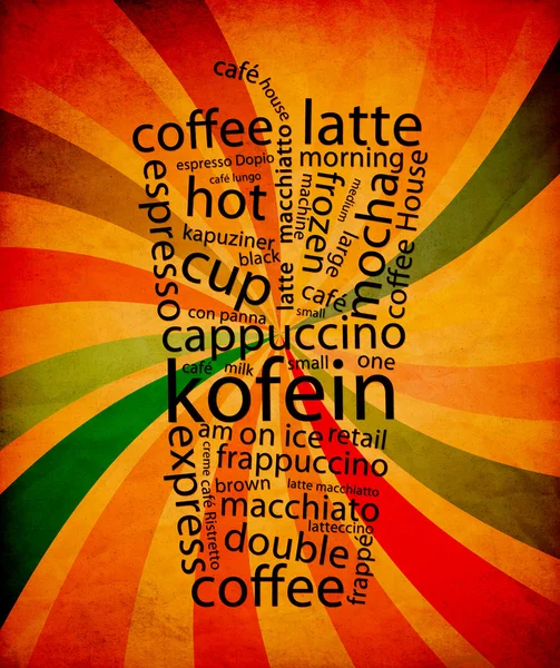 Kawa menu — Zdjęcie stockowe