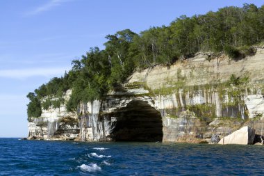 üst Yarımadası (resimde rocks) - michigan, ABD