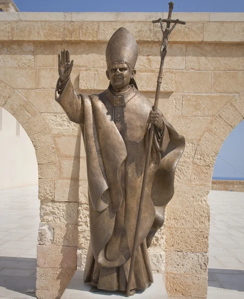 Benedetto XVI heykeli — Stok fotoğraf