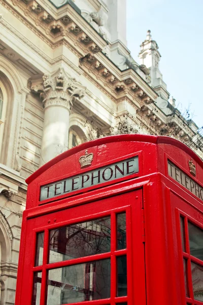 Cabina telefónica roja de Londres — Foto de Stock