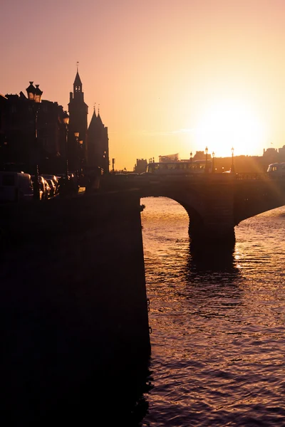 Brücke über seinen Fluss in Paris — Stockfoto