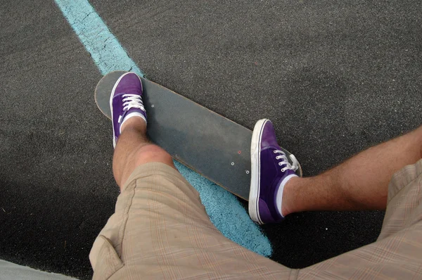 Test skateboarden - 001 — Stockfoto