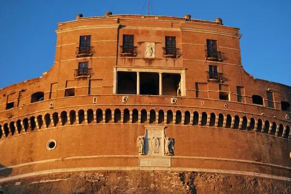 Вид на замок Сант-Анджело в Риме — стоковое фото