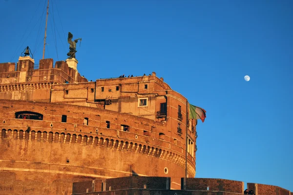 Utsikt över Castel Sant'Angelo i Rom — Stockfoto