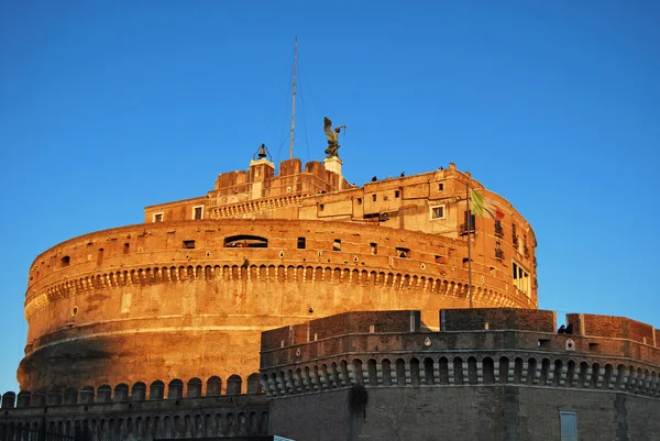 Uma vista de Castel Sant 'Angelo em Roma — Fotografia de Stock