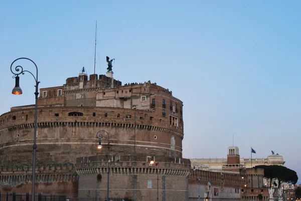 Ein blick auf die castel sant 'angelo in rom — Stockfoto