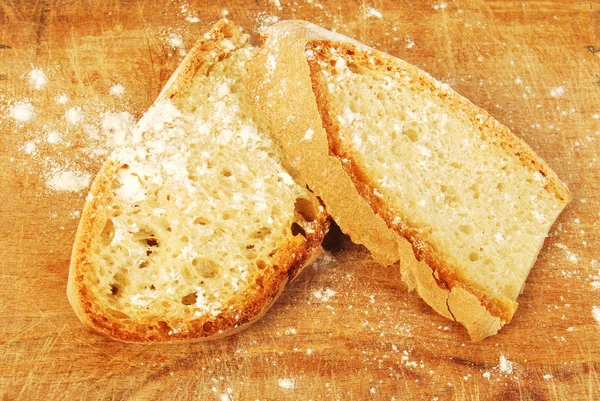 Skivor av hembakat bröd 006 — Stockfoto