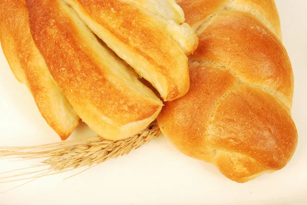Chleb na tacy — Zdjęcie stockowe