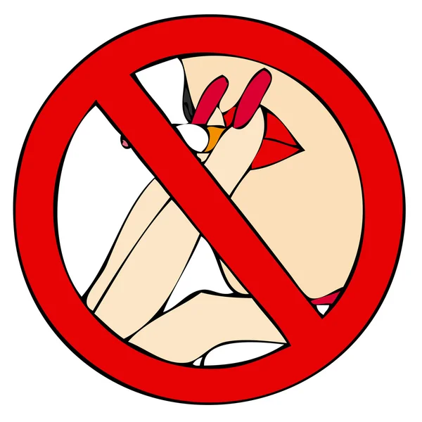 Prohibición de fumar — Foto de Stock