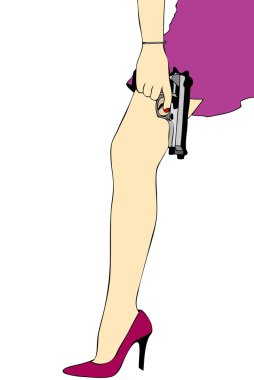 Weapon of seduction women clipart