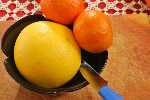 Grapefruit und Clementine 002 — Stockfoto