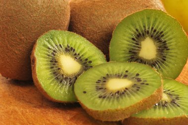 Kiwis are rich in vitamins 001 clipart