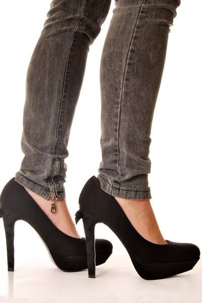 Jeans and high heels 010 — Stock Photo, Image