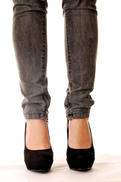 Jeans e tacchi alti 007 — Foto Stock