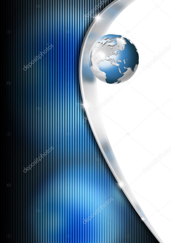 Blue and Metal Business Background