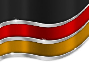 Germany Metal Flag clipart