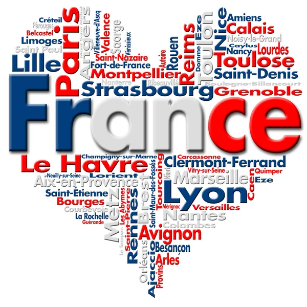 I Love France — Stock Photo, Image