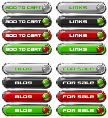 Web düğmeleri n. 4 set