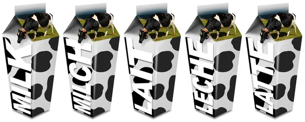 stock image Cow's Milk packaging