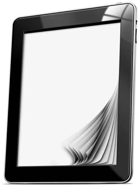 Tablet-Computer mit Seiten — Stockfoto