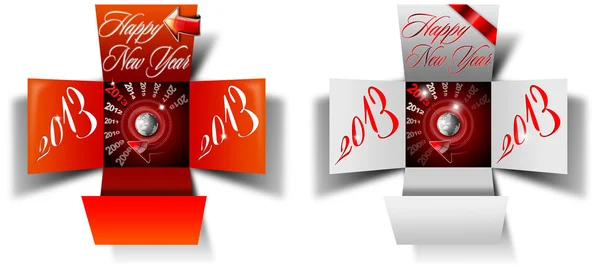 Box šťastný nový rok 2013 — Stock fotografie