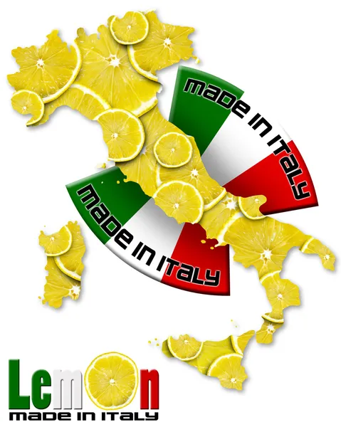 Лимон, виробництва Італії — стокове фото