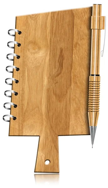 Notebook Shaped Cutting Board — Stock Photo, Image