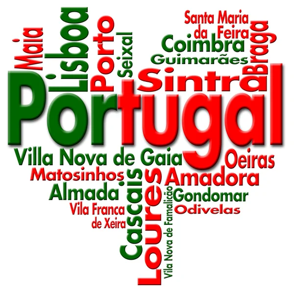 Ich liebe portugal — Stockfoto