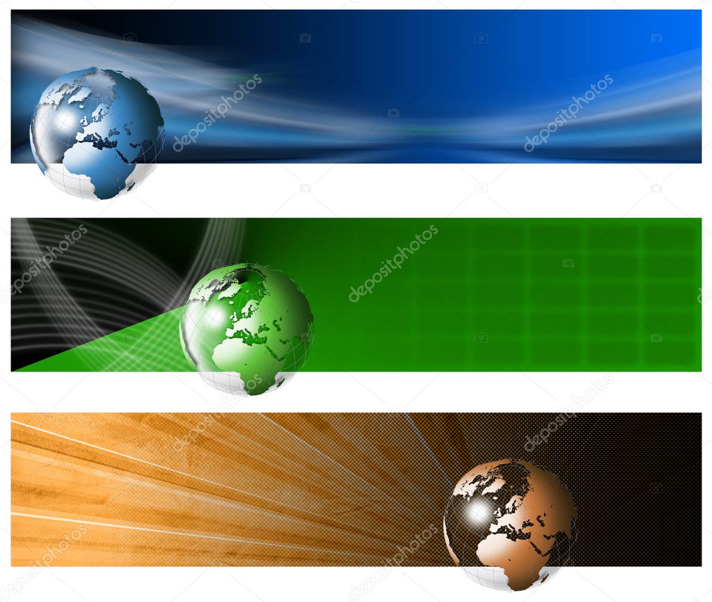 Three Technological Banner