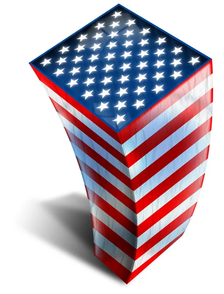 USA gebouw vlag — Stockfoto