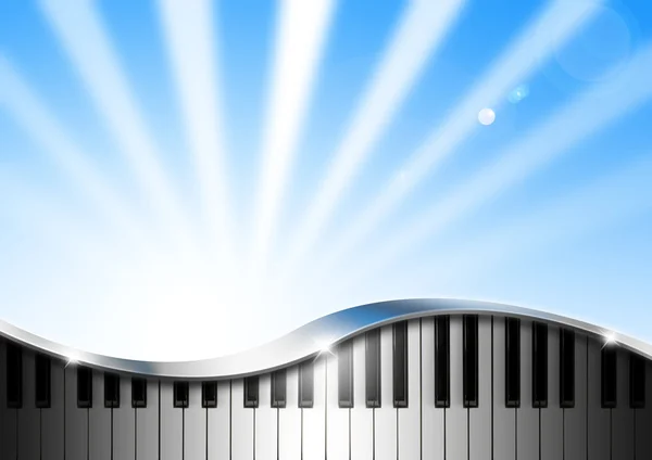 Muziek achtergrond met piano — Stockfoto