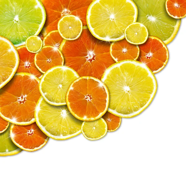 Portakal ve limon arka plan — Stok fotoğraf