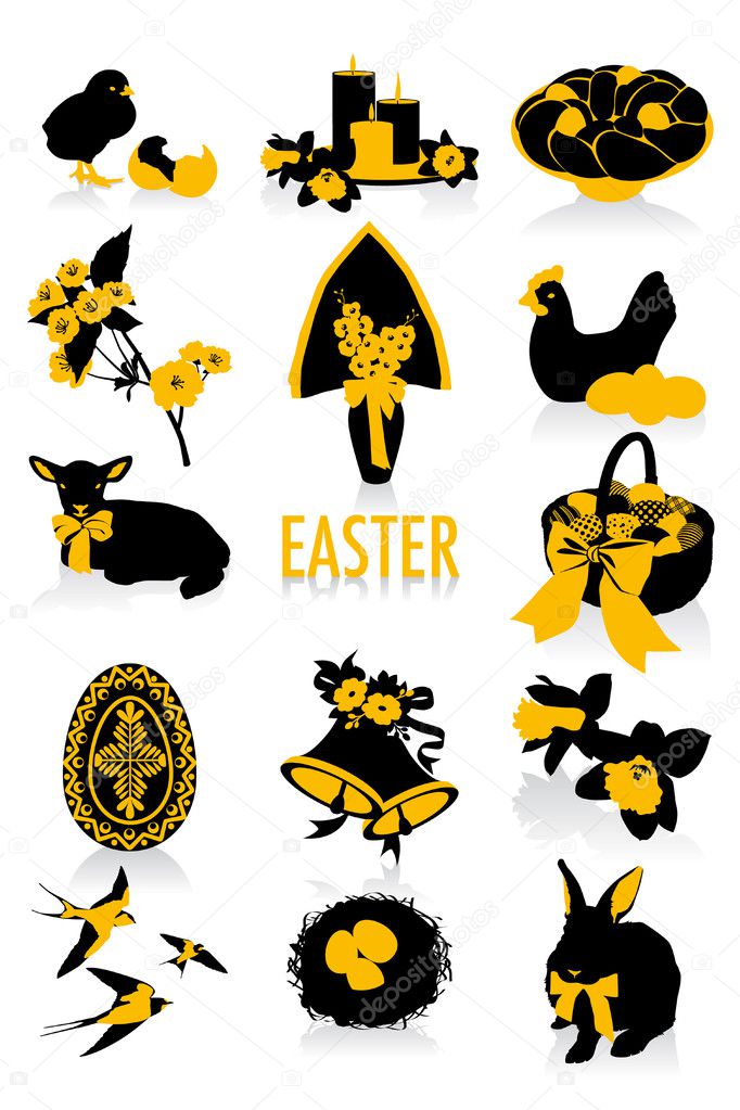Easter silhouettes