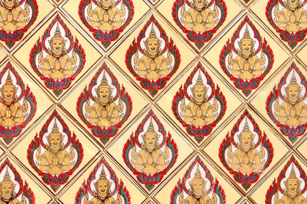 Patrón clásico tradicional tailandés en templo decorado — Foto de Stock