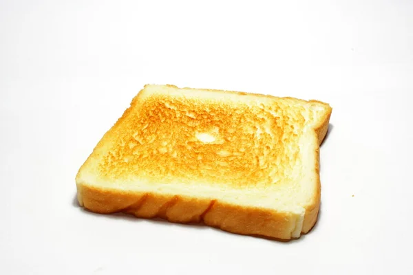 Beyaz ekmek tost. Beyaz arka plan üzerinde izole — Stok fotoğraf