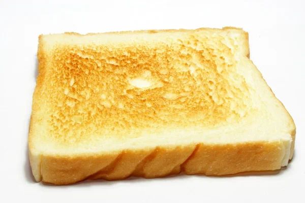 白パン、トースト。白い背景で隔離 — ストック写真