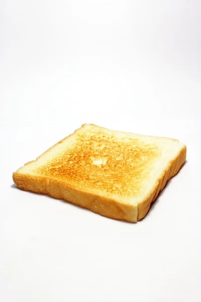 Biały chleb tosty. na białym tle — Zdjęcie stockowe