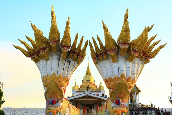 Temple of thailand in sea — Stock Photo, Image