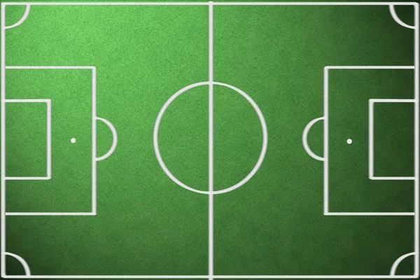 Футбольне поле з лініями на траві Стокова Картинка