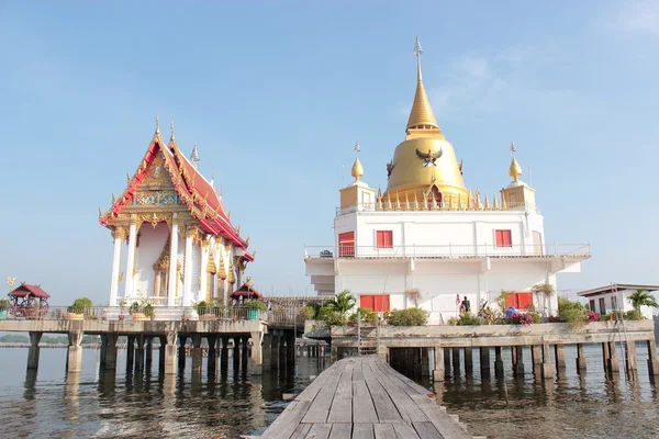 Temple of thailand in sea — Stock Photo, Image