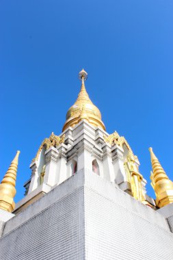 büyük beyaz pagoda üstünde tepe, chiang rai, Tayland