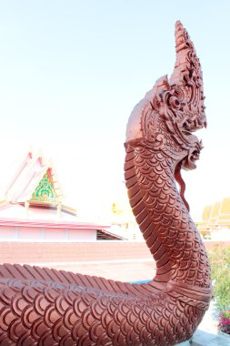 Thai ejderhası ya da Naga kralı heykeli