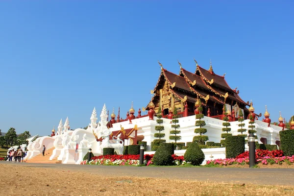 Castelo de Ouro Horkumluang de Chiangmai Tailândia — Fotografia de Stock