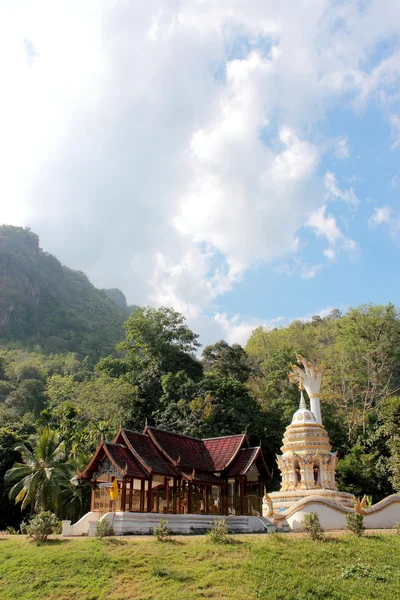 stock image Thamchiangdao , Buddhist temple among forest ,Chiang Mai