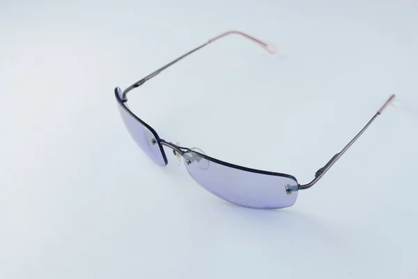 Izolované modré brýle — Stock fotografie
