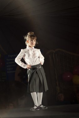 Belarus Fashion Week. Child Fashion clipart
